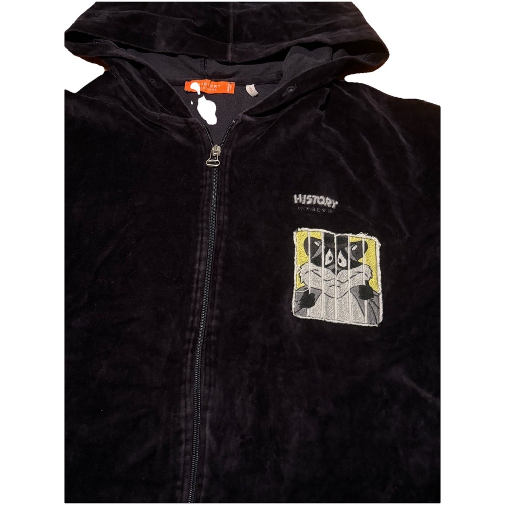 Iceberg History Vintage Full Zip Jacket 3XL Italy Looney Tunes Embroidered